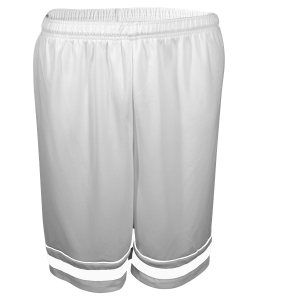 9"  ADULT  ATHLETIC SHORTS - Silver, M