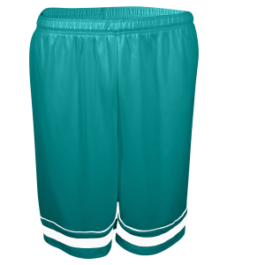 9"  ADULT  ATHLETIC SHORTS - Teal, M