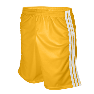 9"  ADULT  ATHLETIC SHORTS - Gold, M