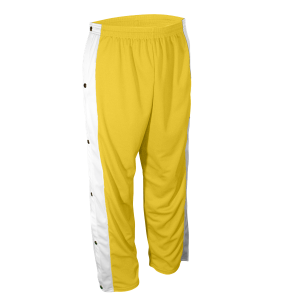 ADULT  BREAKAWAY PANTS - Gold, M