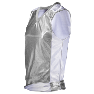 ADULT  REVERSIBLE JERSEY - Silver, M