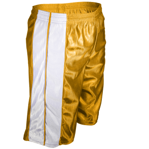 9"  ADULT  ATHLETIC SHORTS - Gold, M