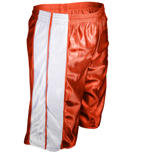 9"  ADULT  ATHLETIC SHORTS - Orange, M