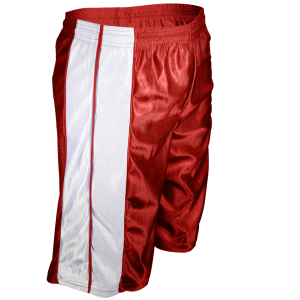 9"  ADULT  ATHLETIC SHORTS - Red, M
