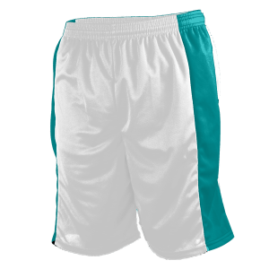 9"  ADULT  ATHLETIC SHORTS - Teal, M