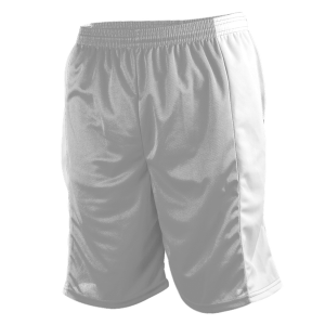 5"  ADULT  ATHLETIC SHORTS - Silver, M