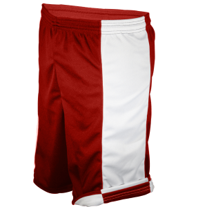 9"  ADULT  ATHLETIC SHORTS - Red, M