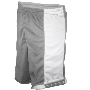 9"  ADULT  ATHLETIC SHORTS - Silver, M