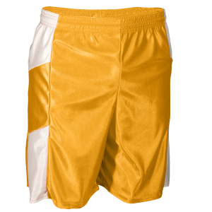 7"  ADULT  ATHLETIC SHORTS - Gold, M