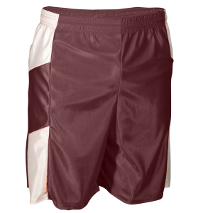 9"  ADULT  ATHLETIC SHORTS - Maroon, M