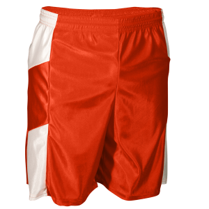 9"  ADULT  ATHLETIC SHORTS - Orange, M