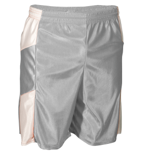 9"  ADULT  ATHLETIC SHORTS - Silver, M