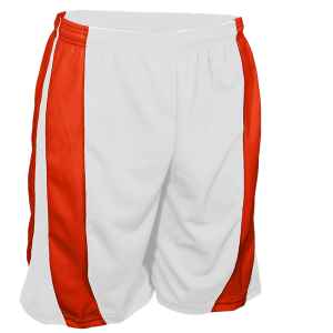 9"  ADULT  ATHLETIC SHORTS - Orange Away, M