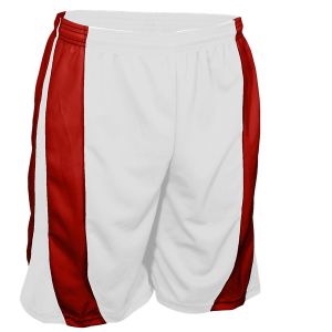 9"  ADULT  ATHLETIC SHORTS - Red Away, M