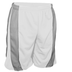 9"  ADULT  ATHLETIC SHORTS - Silver Away, M