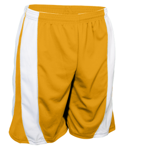 9"  ADULT  ATHLETIC SHORTS - Gold, M