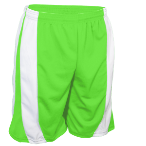 9"  ADULT  ATHLETIC SHORTS - Neon Green, M