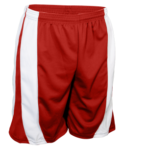9"  ADULT  ATHLETIC SHORTS - Red, M