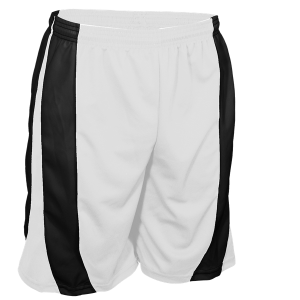 9"  ADULT  ATHLETIC SHORTS - White, M