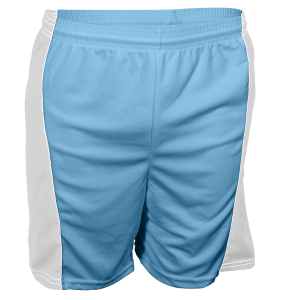 5"  YOUTH ATHLETIC SHORTS - Columbian Blue Away, M