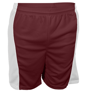 5"  YOUTH ATHLETIC SHORTS - Maroon Away, M