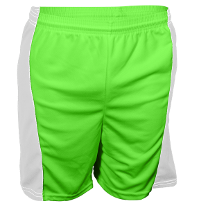 5"  YOUTH ATHLETIC SHORTS - Neon Green Away, M