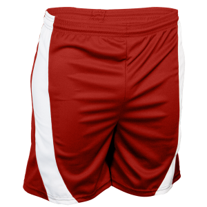 5"  ADULT  ATHLETIC SHORTS - Red, M