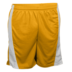 9"  ADULT  ATHLETIC SHORTS - Gold, M