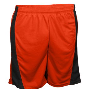 9"  ADULT  ATHLETIC SHORTS - Orange, M
