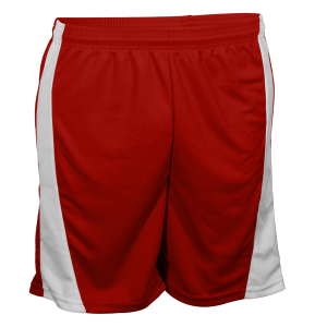 9"  ADULT  ATHLETIC SHORTS - Red, M