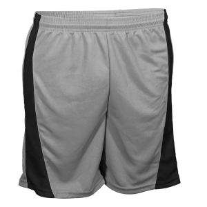 9"  ADULT  ATHLETIC SHORTS - Silver, M