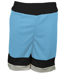 5"  ADULT  ATHLETIC SHORTS - Columbian Blue, M