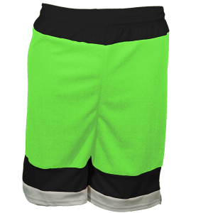 5"  ADULT  ATHLETIC SHORTS - Neon Green, M