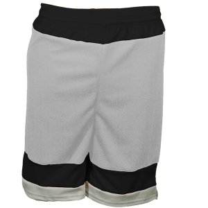 5"  ADULT  ATHLETIC SHORTS - Silver, M