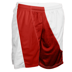 5"  ADULT  ATHLETIC SHORTS - White, M