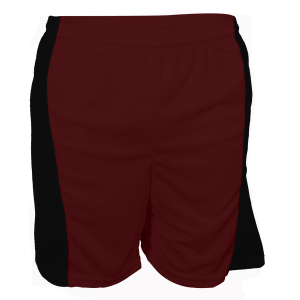 9"  ADULT  ATHLETIC SHORTS - Maroon, M