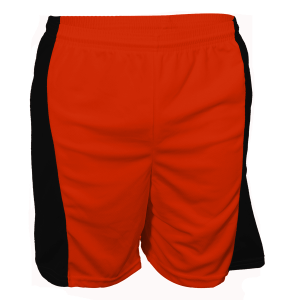 9"  ADULT  ATHLETIC SHORTS - Orange, M