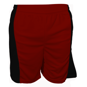 9"  ADULT  ATHLETIC SHORTS - Red, M