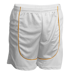 7"  ADULT  ATHLETIC SHORTS - White, M