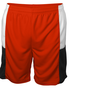9"  ADULT  ATHLETIC SHORTS - Orange, M