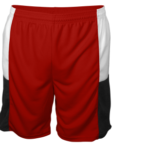 9"  ADULT  ATHLETIC SHORTS - Red, M