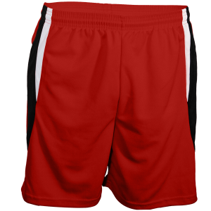 5"  ADULT  ATHLETIC SHORTS - Red, M