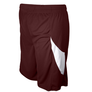 9"  ADULT  ATHLETIC SHORTS - Maroon, M