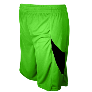 9"  ADULT  ATHLETIC SHORTS - Neon Green, M