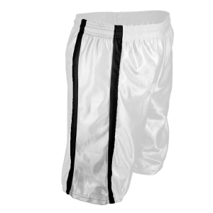 5"  ADULT  ATHLETIC SHORTS - White, M