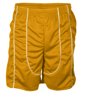 9"  ADULT  ATHLETIC SHORTS - Gold, M