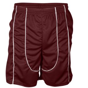9"  ADULT  ATHLETIC SHORTS - Maroon, M