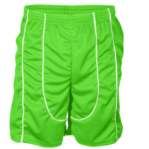9"  ADULT  ATHLETIC SHORTS - Neon Green, M