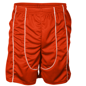 9"  ADULT  ATHLETIC SHORTS - Orange, M