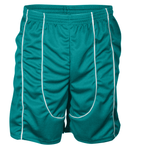 9"  ADULT  ATHLETIC SHORTS - Teal, M